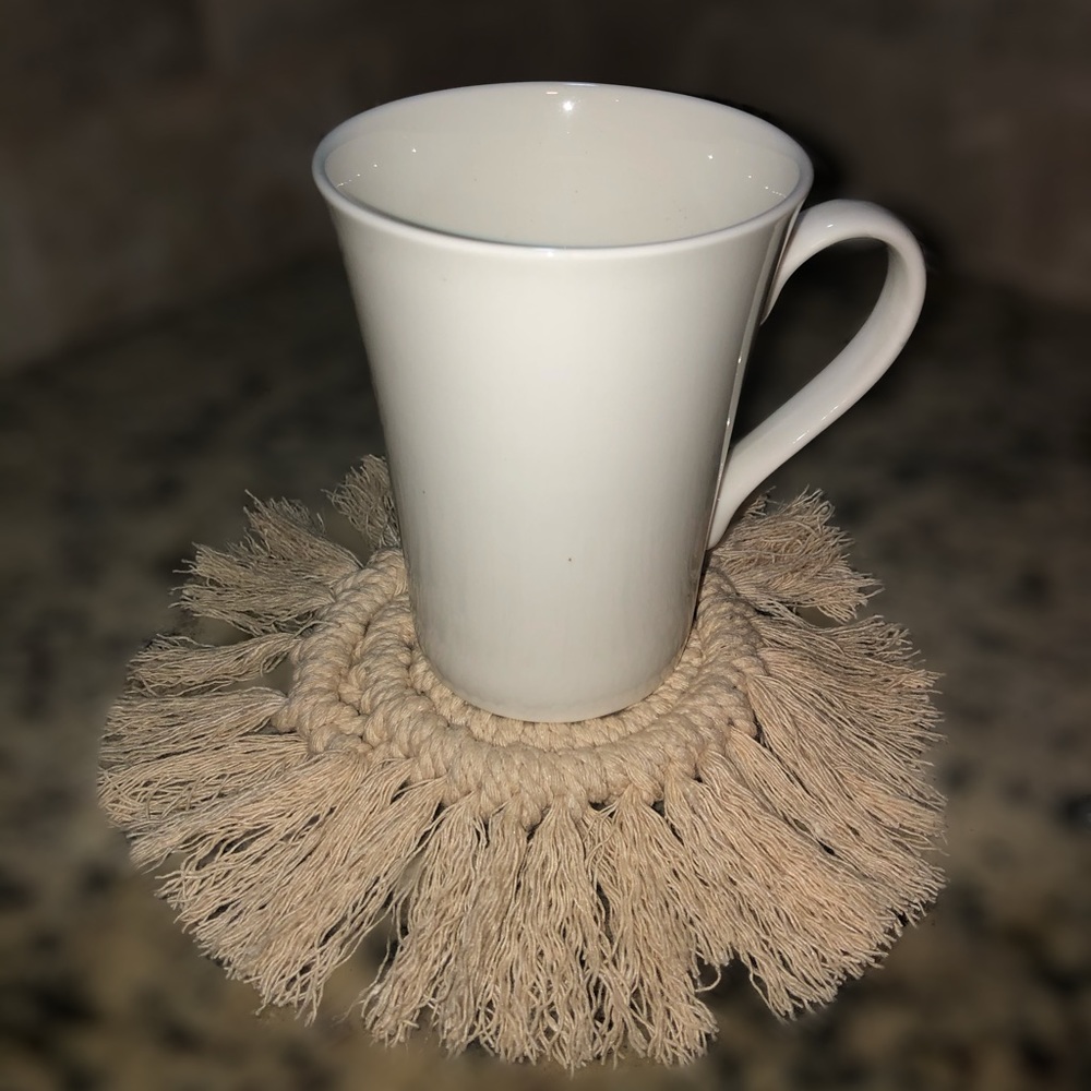 Hand-Made Macramé Coaster
